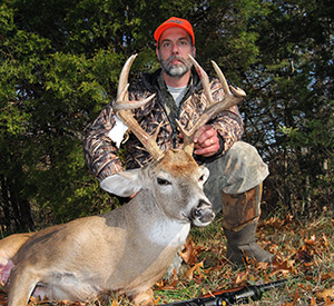 Man with buck